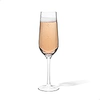 TOSSWARE Reserve 9oz Champagne Glass Set of 8, Premium Quality, Tritan Dishwasher Safe & Heat Resistant Unbreakable Plastic Flutes