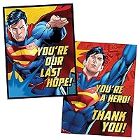 Superman Invitations & Thank You Cards Combo (8 each/16pkg)