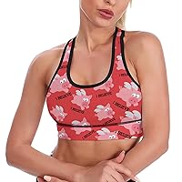 Flying Pig I Believe Women's Tank Top Sports Bra Yoga Workout Vest Sleeveless Athletic Shirts
