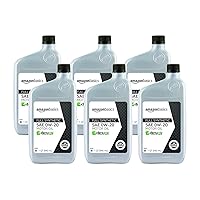 Amazon Basics Full Synthetic Motor Oil, SN Plus, 0W-20, 1 Quart, 6 Pack