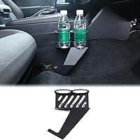 Car Passenger Seat Cup Holder Expander Organizer Compatible with Toyota Tacoma 2016-2023 Car Aluminum Passenger Seat Dual Cup Holder Insert Expander Drink Water Tea Bottle Holder Removable Accessories