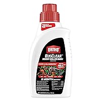 Ortho BugClear Insect Killer for Lawns & Landscapes Concentrate Kills Periodical Cicadas, Ants, Spiders, Fleas, Scorpions & More, Use on Flowers, Vegetables, Fruit Trees & More, Odor Free, 32 oz.