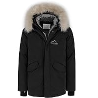normani Men's Winter Jacket Outdoor Parka with Hood up to -55.2 °C - Waterproof High-Performance Jacket 20,000 mm Water Column and PFC-Free DWR Impregnation