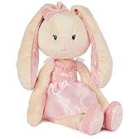 GUND Take-Along Friends Plush, Curtsy Ballerina Bunny, Easter Bunny Stuffed Animal for Ages 1 and Up, Spring Decor, Pink, 15