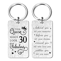 Birthday Gifts for Women Female 2024, The Queen Makes Look Fabulous Keychain for Older Woman