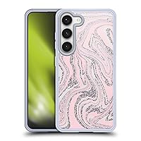 Head Case Designs Officially Licensed LebensArt Pink Glam Pastel Liquid Geode Soft Gel Case Compatible with Samsung Galaxy S23 5G and Compatible with MagSafe Accessories