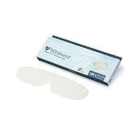 TIDIShield Assemble 'N Go Eye Shield Lenses (Case of 100) for use with 9211-100 Frames – Disposable Protective Eyewear Lenses, Essential Medical & Restaurant Supplies - Bulk PPE (9210-100)
