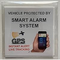 Vehicle Smart Car Alarm System + GPS Theft Warning Stickers