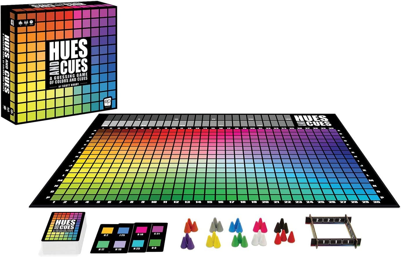 HUES and CUES | Vibrant Color Guessing Game Perfect for Family Game Night | Connect Clues and Colors Together | 480 Color Squares to Guess from | Award-Winning Board Game | 3-10 Players | Ages 8+
