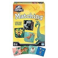 Wonder Forge Jurassic World Matching Game by Wonder Forge | For Boys & Girls Age 3 and Up | A Fun & Fast Memory Game for Kids | T-Rex, Raptors, Brontosaurus, and more