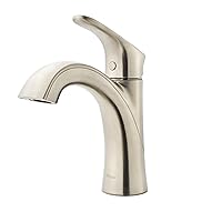 Pfister Weller Bathroom Sink Faucet, Single Handle, Single Hole or 3-Hole, Brushed Nickel Finish, LG42WR0K