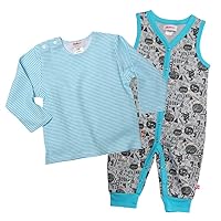 Zutano Baby Boys Super Clever Romper and Long Sleeve Tee Set