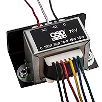 70V Commercial Distribution in-Line Matching Indoor Transformer (100W)