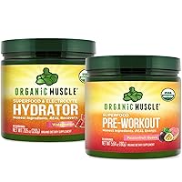 Bundle - Pre-Workout Powder for Energy (Passionfruit Guava) + Replenisher for Hydration (Watermelon) - USDA Certified Organic