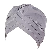 Womens Casual Head Hat Cap Headwear Muslim Turban Cap Headwrap Turban Cap Hat for Men