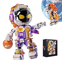 Basketball Player Building Blocks with Lights, Space Astronaut Toy Building Sets for Adults, Building Toys STEM Toys Gifts for 8+ Year Old Boys Teens Kids, Christmas Birthday Gifts Toys