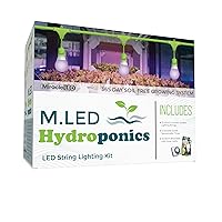 Miracle LED Hydroponics LED Indoor Grow Light Kit - Includes 3 Absolute Daylight Red & Blue Spectrum 100W Replacement Grow Light Bulbs & 1 3-Socket Corded Fixture with SproutMatic Timer