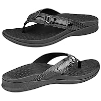 SEYMOUR Orthopedic Sandals for Women - Comfort Flip Flops With Arch Support - Relieve Foot Pain Due to Flat Feet and Plantar Fasciitis