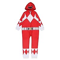 INTIMO Power Rangers Boy's All Character Colors Union Suit Costume Sleep Pajama