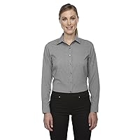 North End Central Ave Ladies Melange Performance Shirt, LT Heather 832, Small