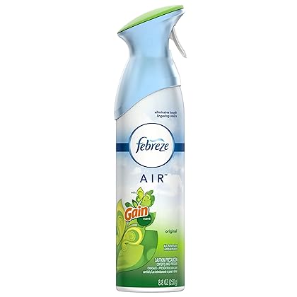Febreze Air Freshener and Odor Eliminator Spray, Gain Original Scent, 8.8 Oz (Pack of 6)