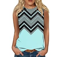 Summer Shirt Black Cropped Tank Top Girls Tops Chiffon Tops for Women Basics Womens Ribbed Tank Tops 2024 Summer Sleeveless Tie Dye Tops Summer Tank Tops for Women White Turquoise 3XL