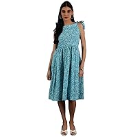 Women's Jaipur Cotton Blue Dress