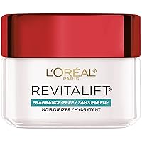 L’Oréal Paris Revitalift Anti Aging Face and Neck Cream, Smoothing and Firming Moisturizer for 24HR Hydration, Fragrance Free, 1.7 Oz