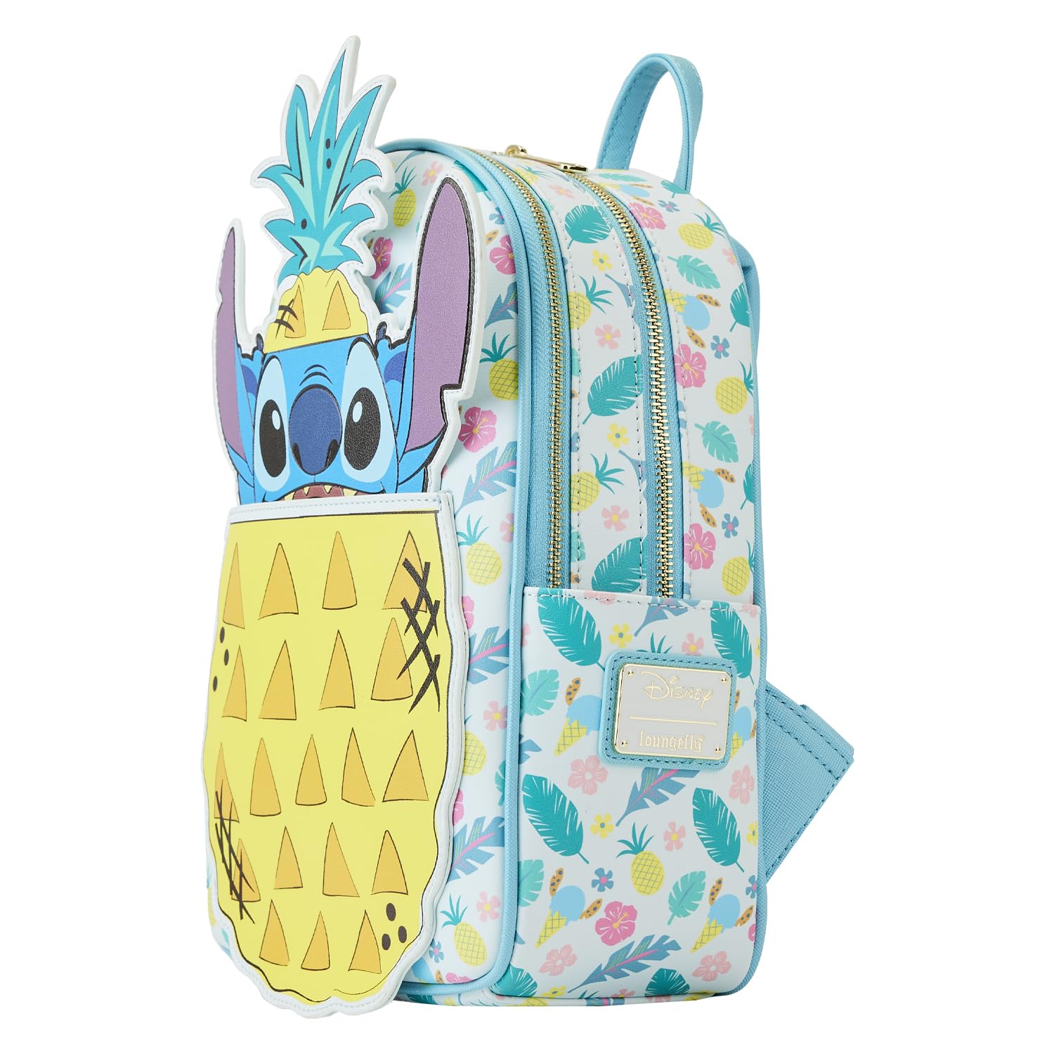 Loungefly Disney Backpack: Pineapple Stitch Mini-Backpack, Amazon Exclusive