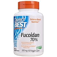 Doctor's Best Fucoidan 70%, Non-GMO, Vegan, Gluten Free, 60 Count