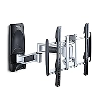 StarTech.com Articulating TV Wall Mount, VESA Wall Mount, Supports 65 inch/99lb/Flat/Curved TVs, Retractable Low Profile Wall Mount TV Bracket, Adjustable Corner TV Wall Mount (TV-WALL-MOUNT-65FS)