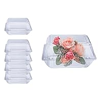 Curtis Wagner Plastics CW-965 Clear Large Corsage Flower Boxes (5-Pack) - 9