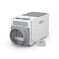 AprilAire E080 Pro 80-Pint Whole-House Dehumidifier + Model 76 Wall Mount Dehumidifier Control, Commercial-Grade Whole-Home Dehumidifier for Basement, Crawlspace, or Whole House up to 4,400 sq. ft.