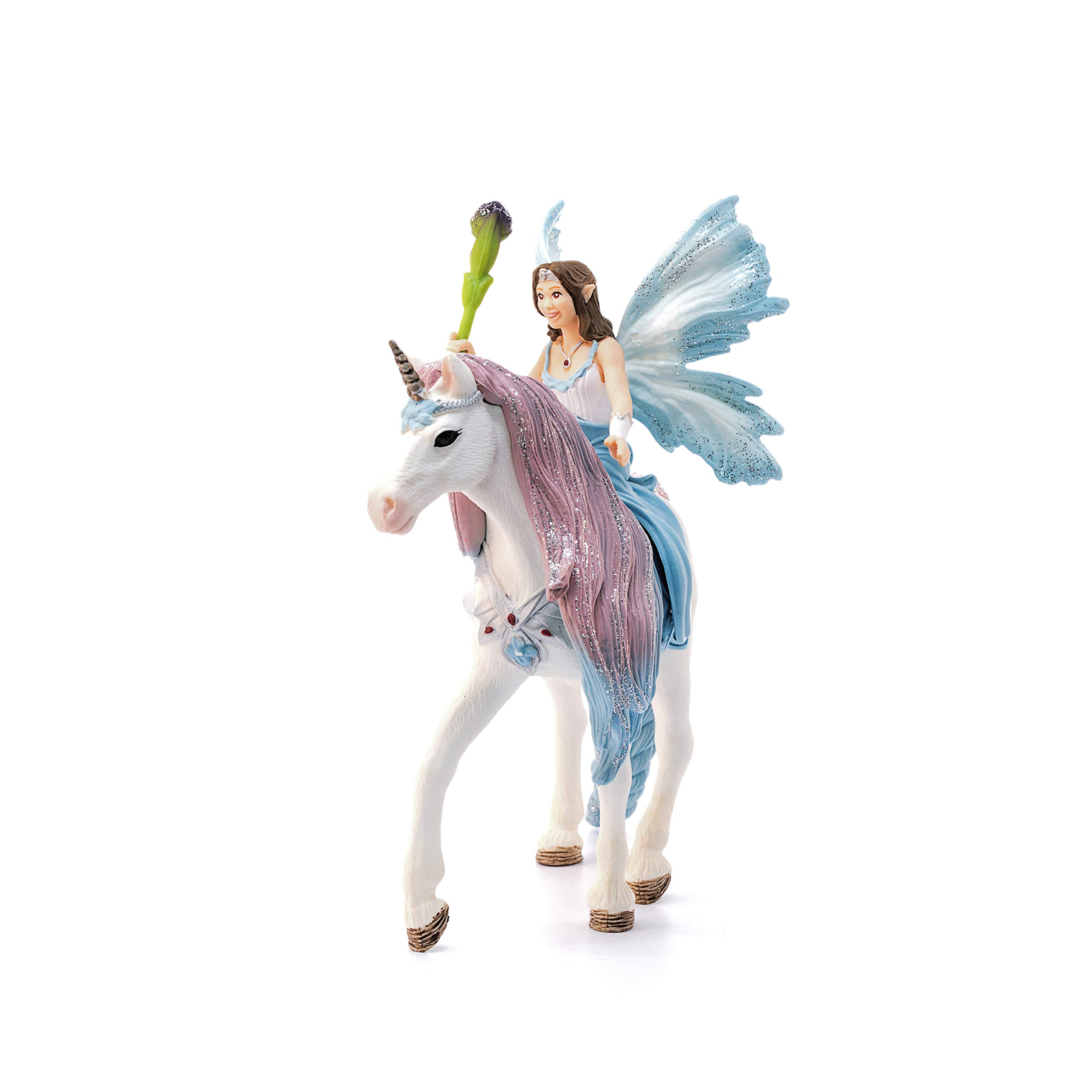 Schleich bayala, 3-Piece Playset, Unicorn Toys for Girls and Boys 5-12 Years Old, Fairy Eyela with Princess Unicorn