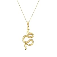 14K Solid Gold Snake Necklace, Snake Necklace, Animal Jewelry, Gift for Her, Birthday Gift, Mythological Jewelry, Handmade Gift, For Mom