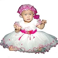 Clothing Baby Girls' Christening Wedding Party Dress with Bonnet