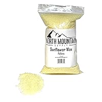 North Mountain Supply Sunflower Wax Pellets - Great for Personal Care Products and Candle Making - 1lb Bag
