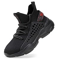 SANNAX Boys Girls Sneakers Tennis Running Shoes Breathable Lightweight Non-Slip Athletic Walking Shoes for Big Little Kids