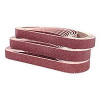 Sanding Belts 1/2 x 18-Inch 400 Grit Aluminum Oxide Sanding Belts, 30 Pack Abrasive File Belts for Air Belt Sanders