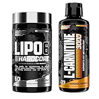 Nutrex Research Lipo-6 Hardcore Weight Loss Supplement Liquid Carnitine 3000