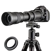 JINTU 420-800mm f8.3 Telephoto Lens Zoom with Manual Focus for Nikon DSLR Cameras D5600 D5100 D5200 D5300 D5500 D5400 D7200 D7100 D7500 D3100 D3200 D3400 D90 D80 D750 D850 D600