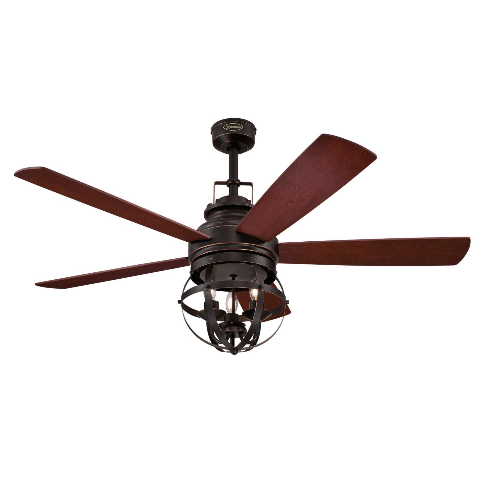 Westinghouse Lighting 7217100 Stella Mira 52-Inch Vintage Ceiling Fan, Reversible Blades, Oil Rubbed Bronze Finish