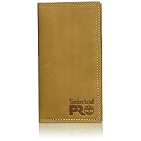 Timberland PRO Men's Leather Long Bifold Rodeo Wallet with RFID