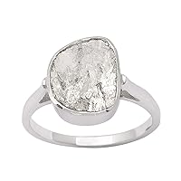 1.00 CTW Finest Natural Diamond Polki Solitaire Ring, Handmade Ring, Rose Cut Diamond Ring, Statement Ring Gift For Women