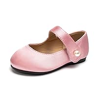 FUNKYMONKEY Toddler/Little Girl Mary Jane Dress Shoes Casual Slip on Ballet Flat