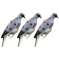GUGULUZA Realistic Dove Decoys for Hunting, Pigeons Decoy w/Clips for Garden Decorative