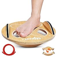 Yes4All Upgraded Foot Toes Balance Board for Adults - Wobble Board Trainer for Restoration, Balance Enhancement, Physical