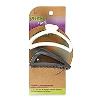 Planet SlideProof Claw Clips 2ct Black and Cream