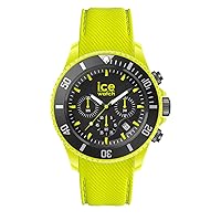 ICE-WATCH ICE Chrono Men's Chorno Watch with Textured Silicone Strap (Large, 44mm)