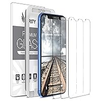 Screen Protector for Apple iPhone 11 and iPhone XR - 3 Pack (w/Installation Frame) Tempered Glass Screen Protector Compatible iPhone 11 / iPhone XR (3 Pack) [Anti-Scratch] [Fit with Most Cases]